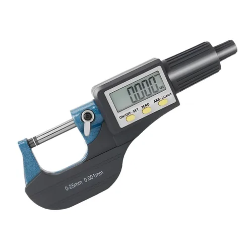 Beslands Micrómetro electrónico digital de 0-1 pulgada / 0.000-0.984 in, calibre 0.00005 pulgadas/0.000 in, herramientas de medición de grosor para
