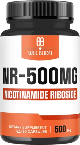 WELBUDA Suplemento NAD+ con ribósido de nicotinamida 500 mg - Energía celular y reparación, envejecimiento saludable, bienestar - 90 cápsulas -