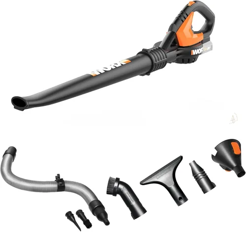 Miniatura 10 de WORX WG583.9 Soplador de hojas inalámbrico de 40 V, sopladores 3 en 1 para el cuidado del césped con aspirador y triturador, soplador eléctrico