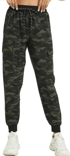 Miniatura 2 de Kcutteyg - Pantalones deportivos de cintura alta con bolsillos para mujer, pantalones deportivos suaves para descanso, correr y entrenamiento