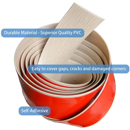 Miniatura 3 de Tira de transición de suelo, tiras autoadhesivas para cubrir umbrales, reparación de umbrales, pisos de vinilo, transiciones, tira divisora plana