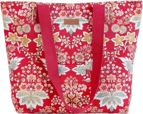 Miniatura 35 de Maison d' Hermine - Bolsa de lona de algodón reutilizable para mujeres, con asa para el hombro, bolsas a granel para compras y viajes