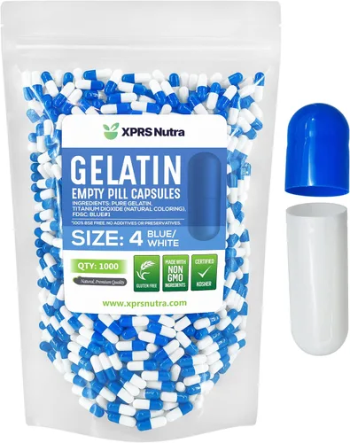 Miniatura 17 de XPRS Nutra Cápsulas vacías tamaño 4 – 100 cápsulas pequeñas de gelatina vacías – Pastillas de relleno de cápsulas de bricolaje – Cápsulas de gel