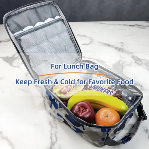 Miniatura 4 de Hojas de hielo reutilizables para enfriadores – Hojas de hielo flexibles para enfriar – Bolsas de almuerzo para congeladores – Hojas de cubo