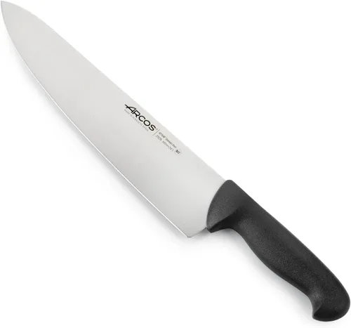 Arcos Cuchillo de chef de acero inoxidable de nitrum de 12 pulgadas y hoja de 11.811 in. Cuchillo de cocina profesional multiusos. Mango ergonómico