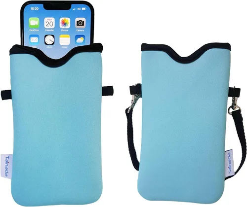 Miniatura 108 de Tainada Funda Estuche Bolsa de Neopreno para Teléfono para Hombres y Mujeres con Correa Cruzada/Cordón para el Cuello para iPhone 17/16/15 Pro Max