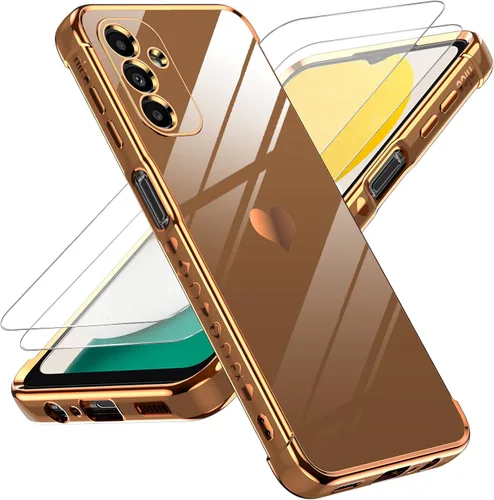 Miniatura 114 de LeYi for Moto G 5G 2025 Case: with Tempered Glass Screen Protector [2 Pcs]+ Full Camera Lens Protection,Love Heart Plating Cute Luxury Soft TPU