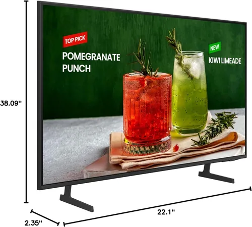 Miniatura 13 de Samsung de 43 pulgadas, clase Crystal UHD, serie Bed-H, TV Pro de Negocios 4K HDR con diseño delgado sin bisel de 3 lados, uso para pantallas