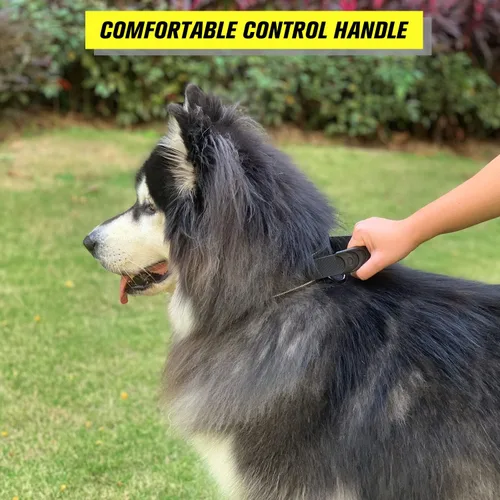 Miniatura 5 de Collar táctico para perro con asa, collar de entrenamiento militar ajustable para perros, nailon suave y hebilla de metal resistente para perros