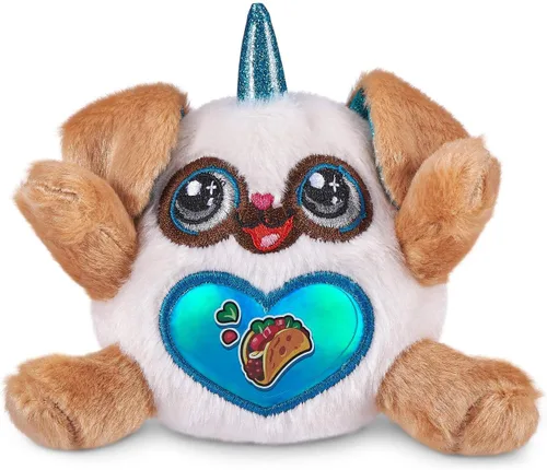 Miniatura 3 de Zuru Rainbocorns Puppycorn Surprise Series 1 Penny la pug, perro de peluche, coleccionable, huevo sorpresa, paquete de calcomanías, mezcla Slime