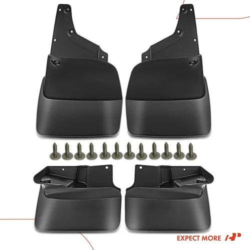 Miniatura 8 de A-Premium Juego de 4 guardabarros compatibles con Toyota Serie 100 Land Cruiser, 1998-2007, Sport Utility, color negro, delantero izquierdo derecho