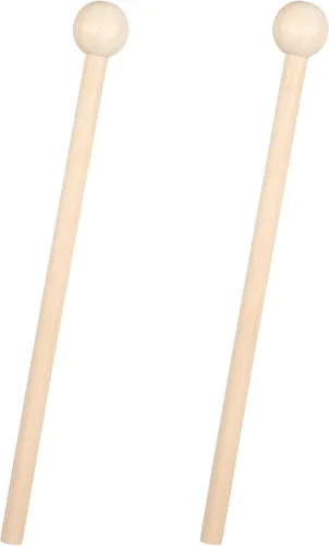 2 mazos de xilófono de madera, palos de percusión de 7.5 pulgadas para xilófono Glockenspiel Bell Timbre tambor de madera