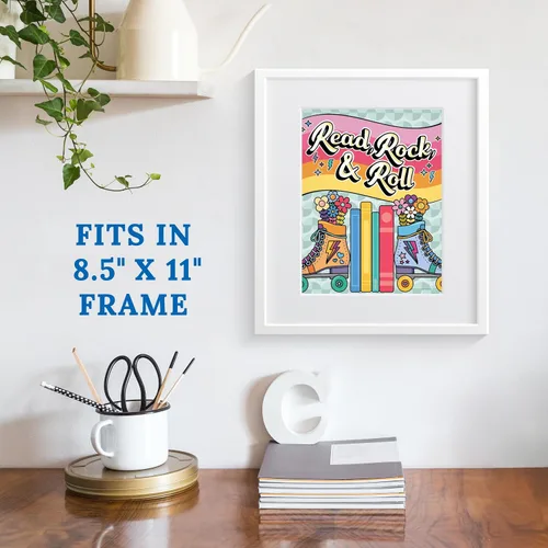 Miniatura 5 de Happily Ever Elementary Retro Remix 12 piezas de carteles motivacionales, de los años 70 y 80, arte de pared inspirador con afirmaciones positivas