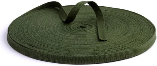 Miniatura 13 de Cinta de sarga de algodón de 54 yardas de 3/8 pulgadas de ancho (0.394 in) de ancho, cinta de sarga en espiga para manualidades, costura, ropa