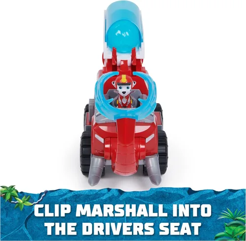 Miniatura 8 de Paw Patrol Jungle Pups, Camión de bomberos de elefante Marshall con lanzador de proyectiles, camión de juguete con figura de acción, juguetes