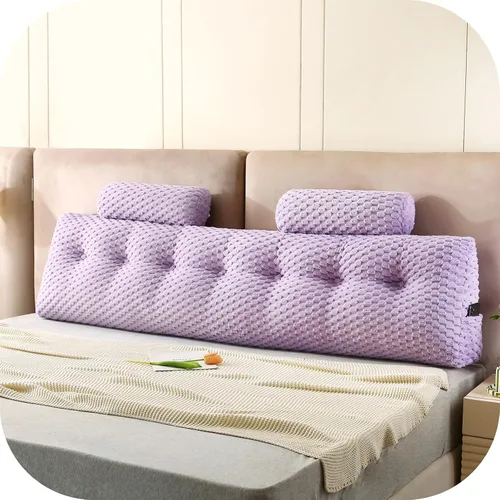 Miniatura 7 de Almohadas de cuña para cabecero + 2 almohadas enrollables para cabecero, cojín grande para reposo en cama, almohadas de lectura, almohadas