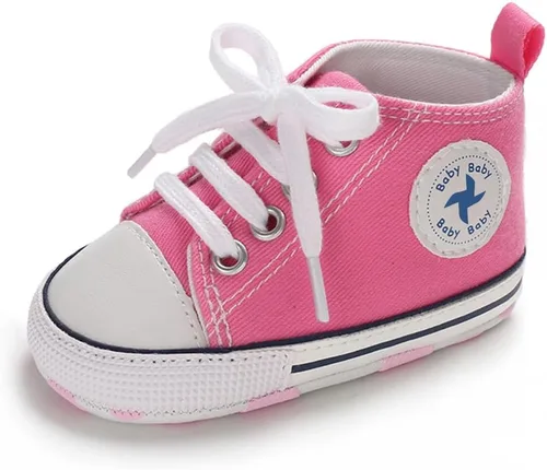 Miniatura 6 de Zapatos de lona para bebés recién nacidos, suela suave, para los primeros pasos, zapatos planos para niños pequeños, zapatos de mezclilla unisex