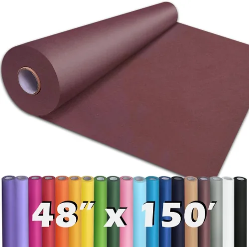 Miniatura 29 de PerkHomy Rollo de Papel Kraft Marrón 48" x 1,800" (150') para Envolver Regalos, Ramos, Flores, Arte, Pintura, Manualidades, Escritura, Embalaje