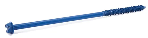 CONFAST Anclaje de tornillo de hormigón de cabeza hexagonal de 1/4 x 6 pulgadas con broca para anclar a mampostería, bloque o ladrillo (100 por caja)