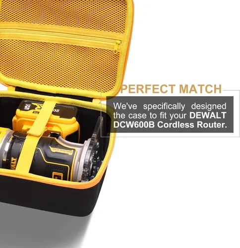 Miniatura 2 de LTGEM - Funda compatible con el enrutador inalámbrico DEWALT DCW600B / DWP611 20V Max XR (solo funda)