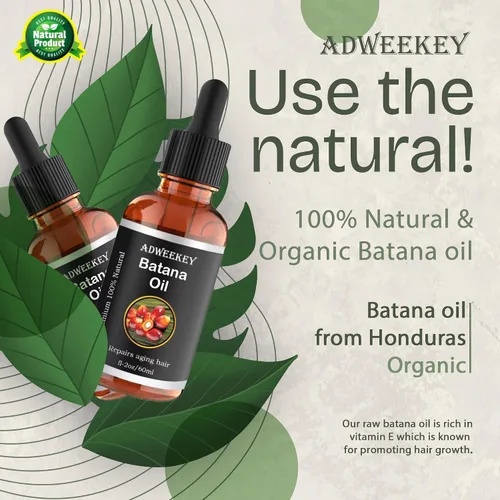 Miniatura 2 de Aceite de batana orgánico para el crecimiento del cabello, 100% puro, promueve el bienestar del cabello para hombres y mujeres, mejora el brillo
