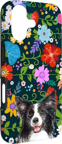 Miniatura 3 de Border Collie Ditsy Flower Floral Pattern for Women Case for iPhone 17