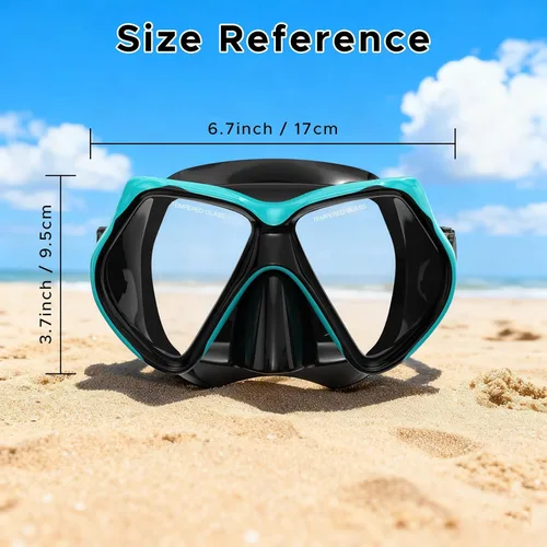 Miniatura 2 de Máscara de buceo Anti-niebla Natación Snorkel máscara para adultos Buceo Natación Snorkel Gafas Verde