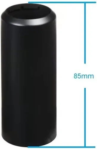 Miniatura 2 de 2 piezas de repuesto para batería de micrófono, tapa/tapa/taza para Shure BLX288/PG58, BLX2/PG58 inalámbrico (negro)