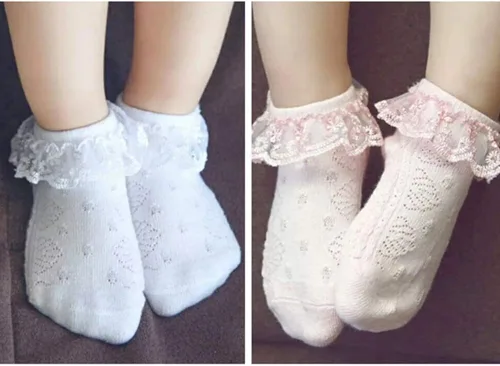 Miniatura 8 de Juebm Infant Baby Girls Ruffle Socks Toddler Dress socks,Pack of 356 Baby Frilly Lace Ankle Socks