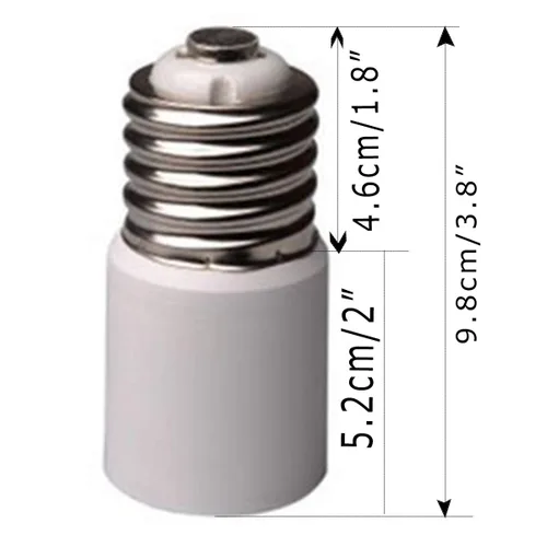 Miniatura 3 de Paquete de 3 adaptadores Mogul/Goliath (E39/E40) a Mogul/Goliath (E39/E40), extensiones de enchufe, utiliza este adaptador para conectar una