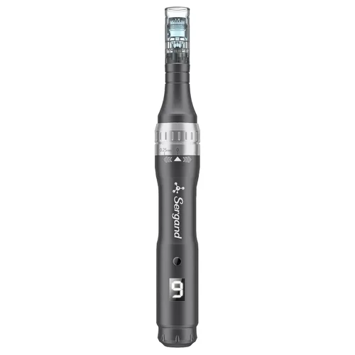 Miniatura 6 de Bolígrafo profesional inalámbrico con 20 cartuchos de repuesto – Máquina de microagujas profesional ajustable con microagujas, 6 piezas de 16 pines