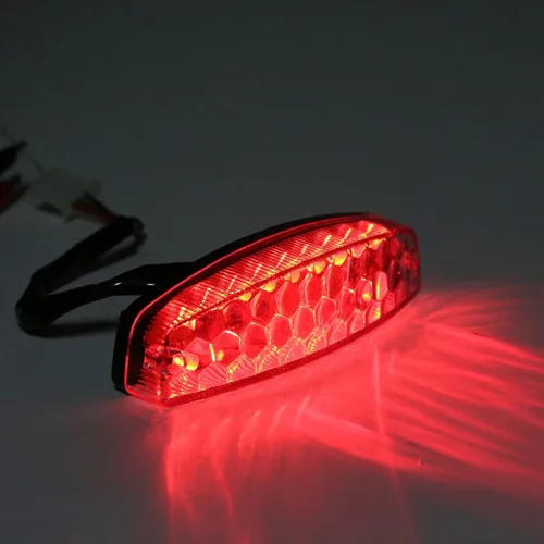 Miniatura 6 de FVRITO Luz trasera de freno LED de 12V para 50cc 70cc 90cc 110cc 125cc Taotao 110B Boulder B1 Coolster 3050C Vitacci HAWK Peace Roketa Sunl BMS