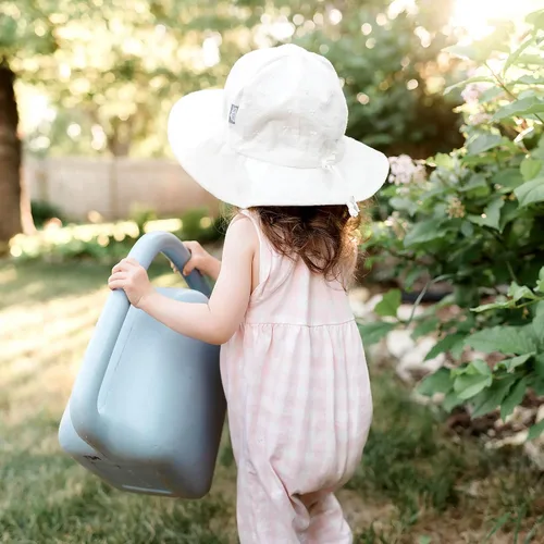 Miniatura 4 de JAN & JUL Sombrero de sol ajustable de algodón con protección UPF 50+ para niñas