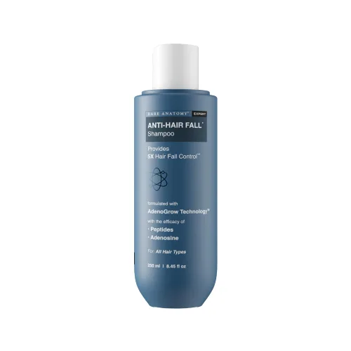 Miniatura 13 de Bare Anatomy Champú anticaídas Proporciona 5 veces control de caída del cabello pH 4.6 Adenosina y péptidos Fortalece las raíces débiles