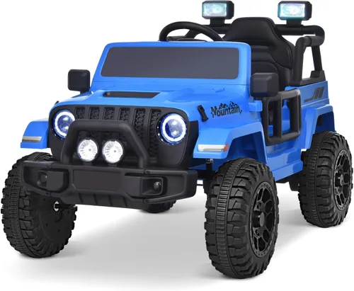 Miniatura 12 de Joywhale - camión para niños de 12V, con batería, vehículo motorizado eléctrico para niños, con control remoto, suspensión de 4 ruedas, luces LED