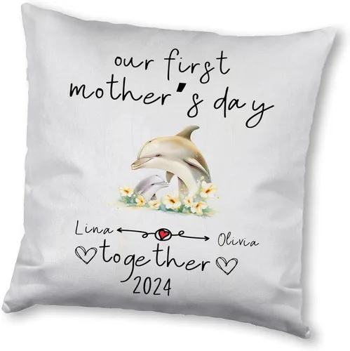 Miniatura 5 de Delfín del Día de la Madre, funda de almohada personalizada para el hogar, regalo para mamá, abuela, para ella