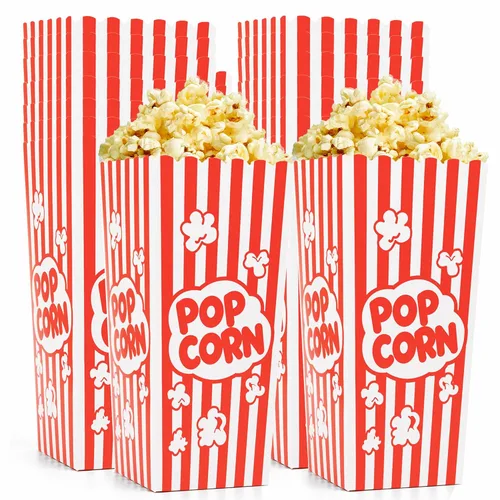 Miniatura 6 de Homrelaxy 24 piezas Cajas de palomitas de maíz, contenedores de gran capacidad para máquina de palomitas de maíz, noche de película, cine, carnaval