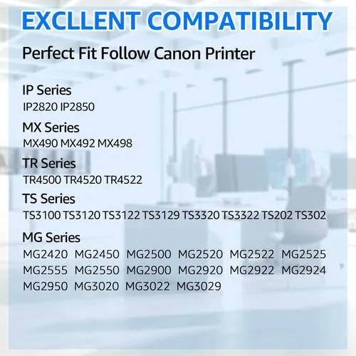 Miniatura 2 de Cartucho de tinta negro 245XL de repuesto para Canon 245 PG245 XL PG245XL para Pixma MX490 TR4520 TS3322 TR4522 TR4500 TS3122 TS3300 MX492 MG2522
