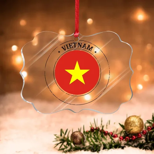 Miniatura 20 de Bandera de Andorra, adorno colgante de Navidad, bandera nacional, decoraciones de Navidad, adornos acrílicos, colgante para árbol de Navidad