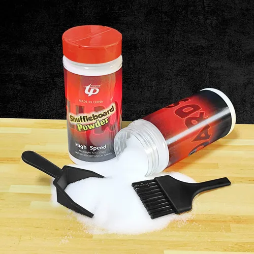 Miniatura 4 de Shuffleboard Sand Wax High/Medium Speed Shuffleboard Powder Set, Shuffleboard Sand with Mini Brush Set