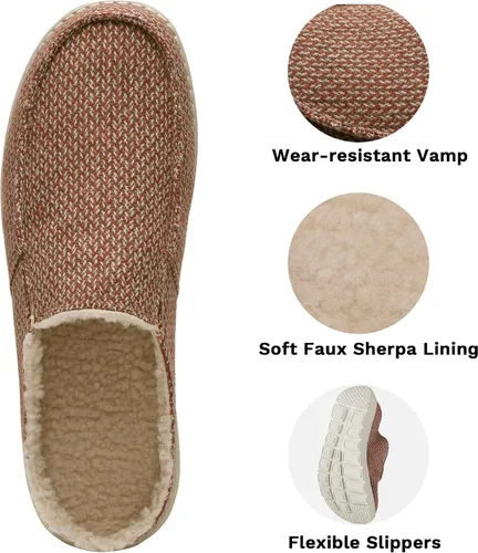 Miniatura 4 de Bruno Marc Pantuflas cómodas y mullidas para mujer, de piel sintética, para interiores y exteriores