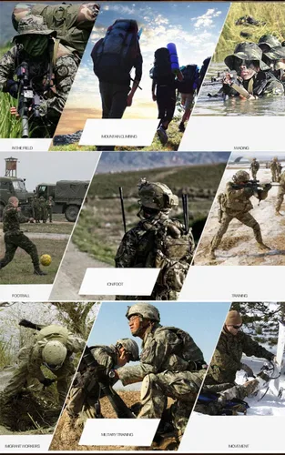 Miniatura 6 de LANBAOSI Conjunto táctico de caza para hombre, uniforme de combate, camisa, chaqueta y pantalones