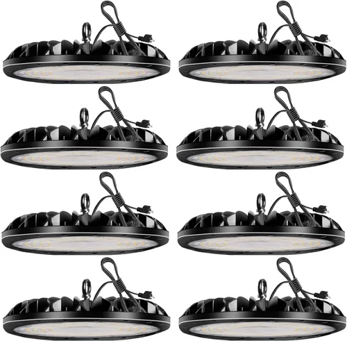 Miniatura 9 de 100W 10000LM UFO LED High Bay Light Luz LED Super Brillante ED High Bay Shop Luz blanca 6500K Luz de día, iluminación comercial de alta bahía