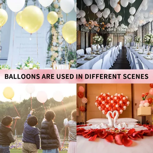 Miniatura 7 de Globos redondos gigantes de 36 pulgadas, paquete de 6 globos de látex negros para sesiones de fotos, bodas, baby shower, decoraciones de fiesta