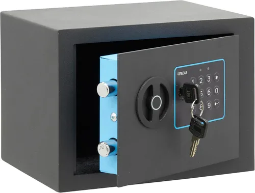 Miniatura 3 de ARREGUI Blue 650100 Caja fuerte de acero con cerradura electrónica, 6.7 x 9.1 x 6.7 in, 5 L, caja fuerte para el hogar y el hogar, teclado