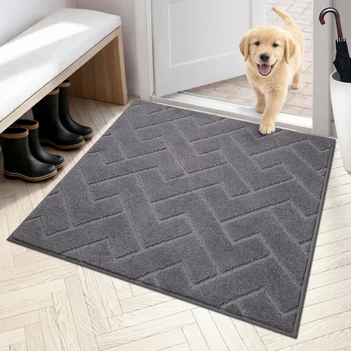 Miniatura 10 de PURRUGS Alfombra de fácil cuidado de 6 x 9 pies, antideslizante, lavable a máquina, tapete para puerta de perro, resistente a las manchas