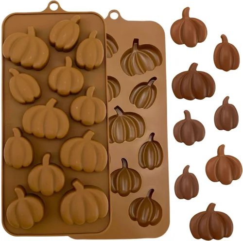Miniatura 6 de 1 molde de silicona para chocolate de Navidad, hombre de jengibre, árbol de Navidad, Papá Noel, medias, muñeco de nieve y campana, moldes 3D
