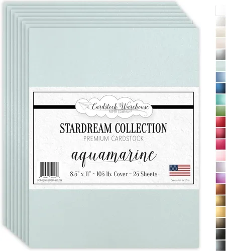 Miniatura 19 de Kunzite stardream metálico Cardstock 8.5" x 11" Premium – 105 Lb. Cover/284 GSM 25 hojas de cartulina almacén Kunzita púrpura claro