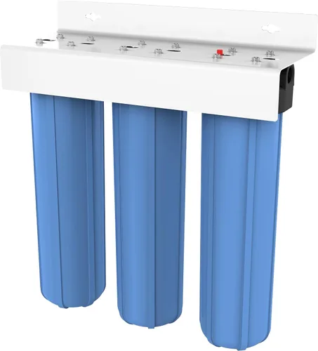 Pentek 160168 BBFS-222 sistema de filtro con 3 carcasas, grande n.° 20, 1 unidad, azul