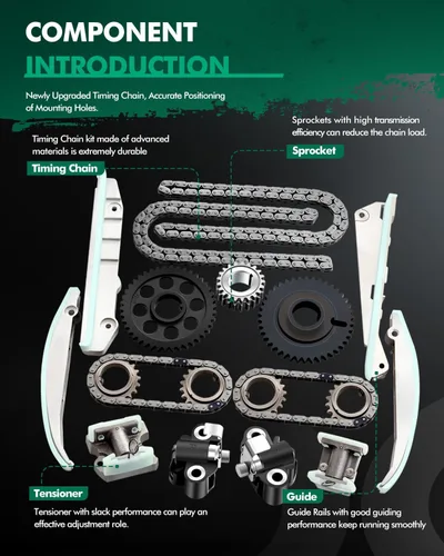 Miniatura 3 de SCITOO Kit de cadena de distribución para 2003 2004 NAPA90387S para Ford para Mustang para Lincoln Aviator Mercury Marauder 4.6L